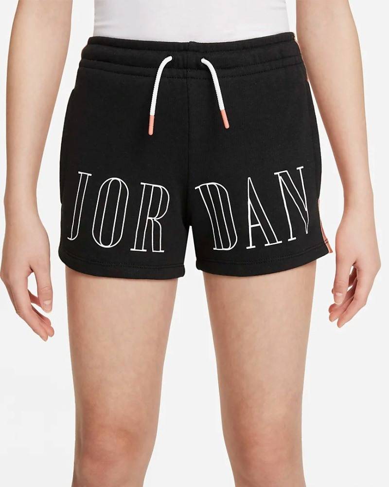 NIKE JORDAN GIRLS PINK SATIN JUMPMAN SHORT