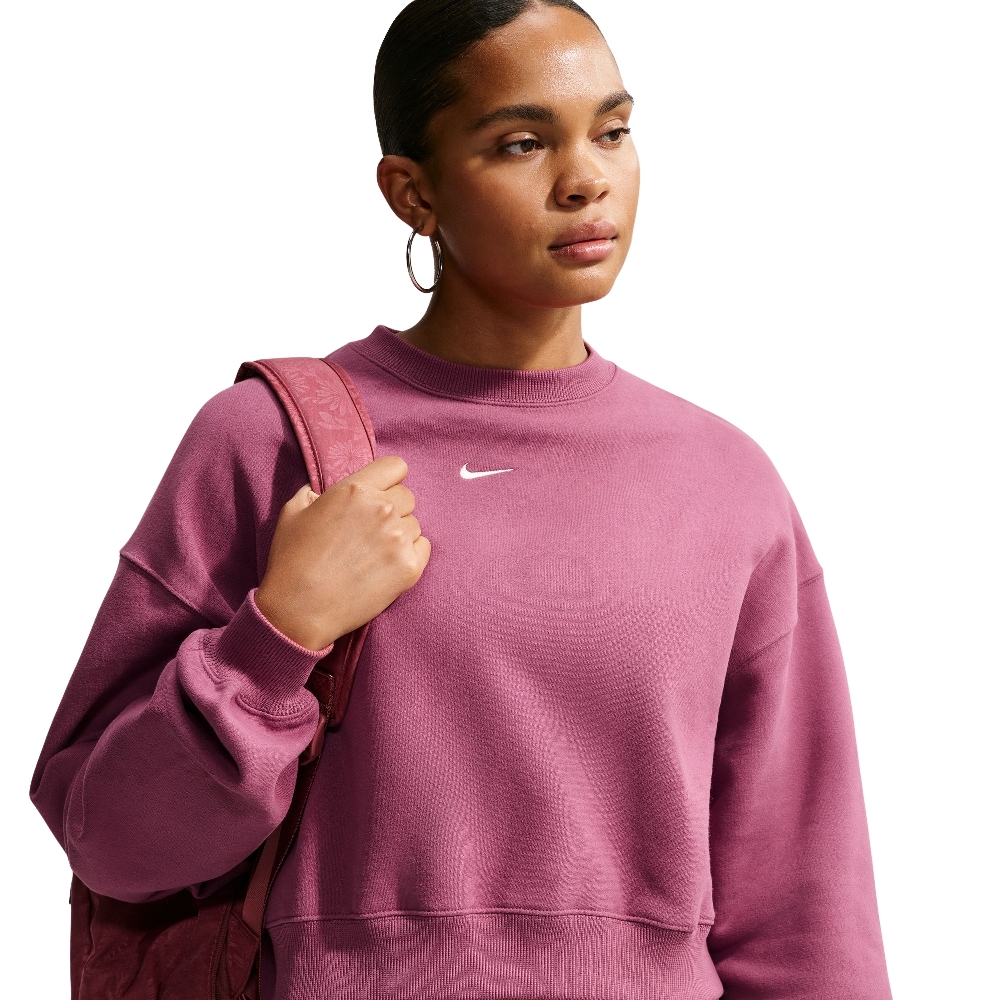 NIKE STUDIO FLEECE OVERSIZED CROPPED CREW