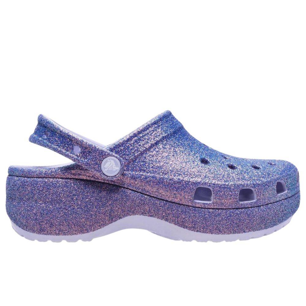 CROCS PLATFORM IRIDISCENT GLITTER CLOG