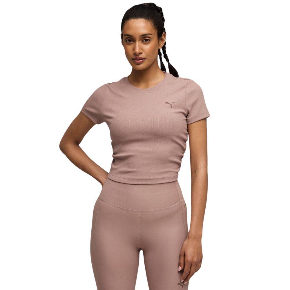 PUMA W CLOUDSPUN RIB TEE