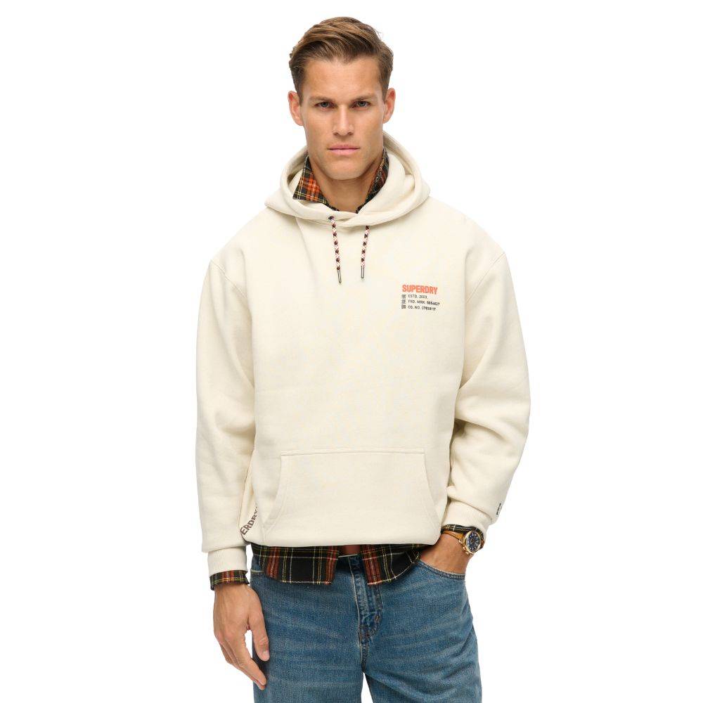 SUPERDRY UTILITY SPORT LOGO LOOSE HOODIE