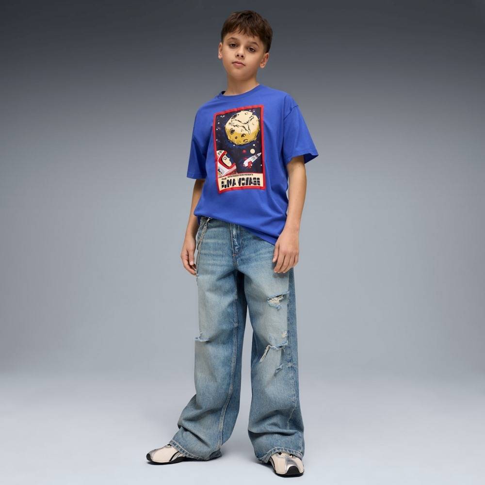 PUMA GRAPHIC RELAXED PUMA VOYAGE TEE B