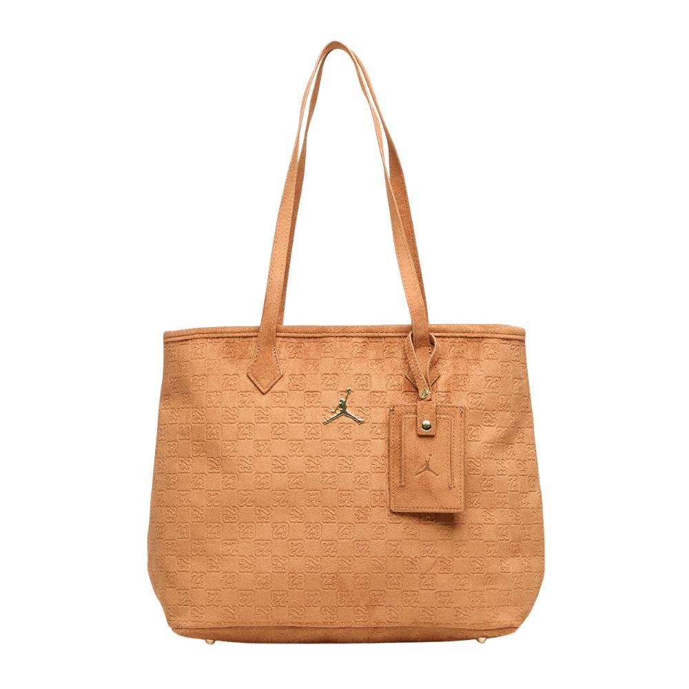 NIKE JORDAN SUEDE MONOGRAM TOTE