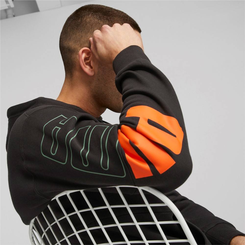 PUMA POWER COLORBLOCK FLEECE HOODIE