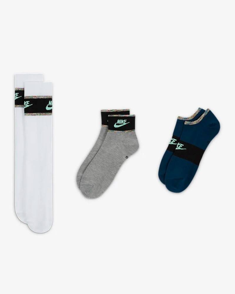 NIKE EVERYDAY ESS 3-PAIRS MULTI-HEIGHT SOCKS