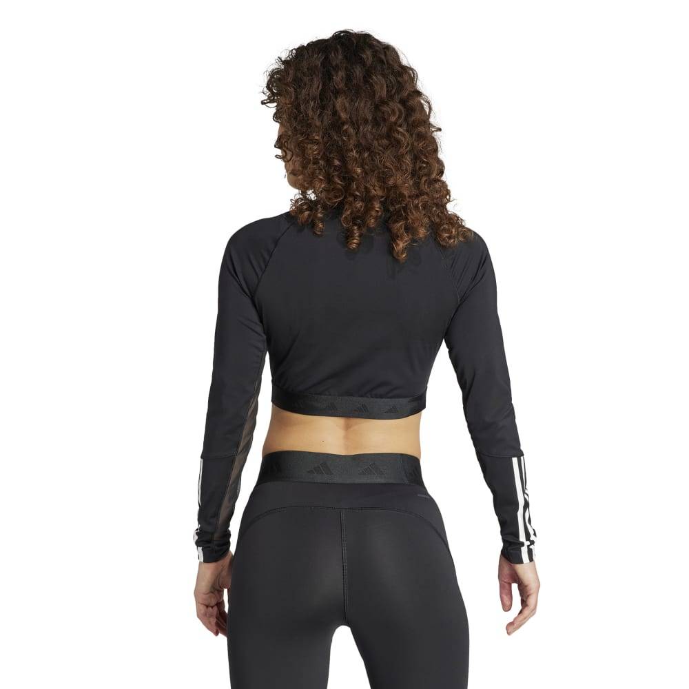 ADIDAS HYPERGLAM TRAINING CROPPED LONG SLEEVE T-SHIRT