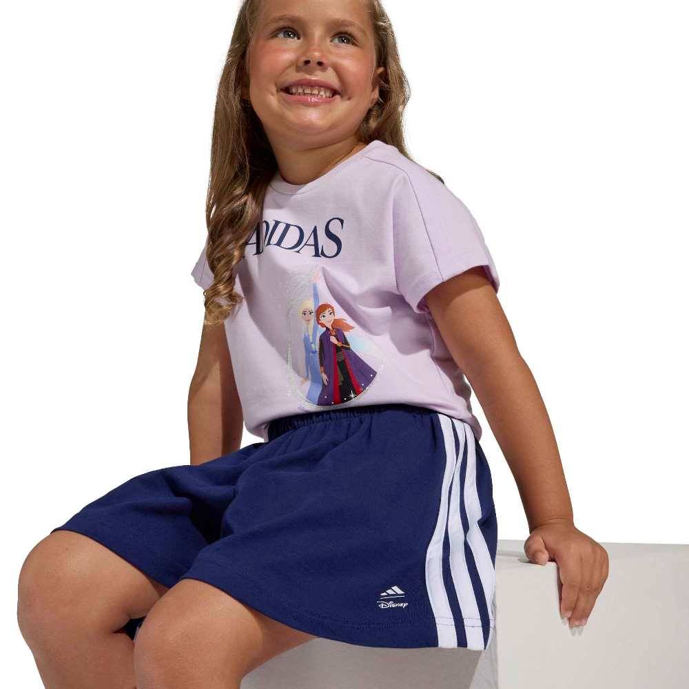 ADIDAS LITTLE GIRLS DISNEY FROZEN T-SHIRT SET