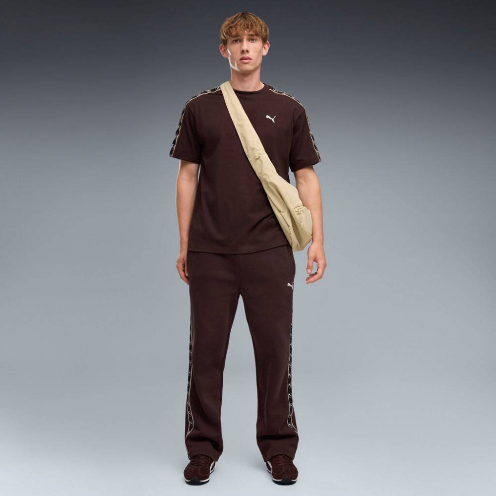 PUMA ESS ELEVATED TAPE RELAXED SWEATPANTS FL OP