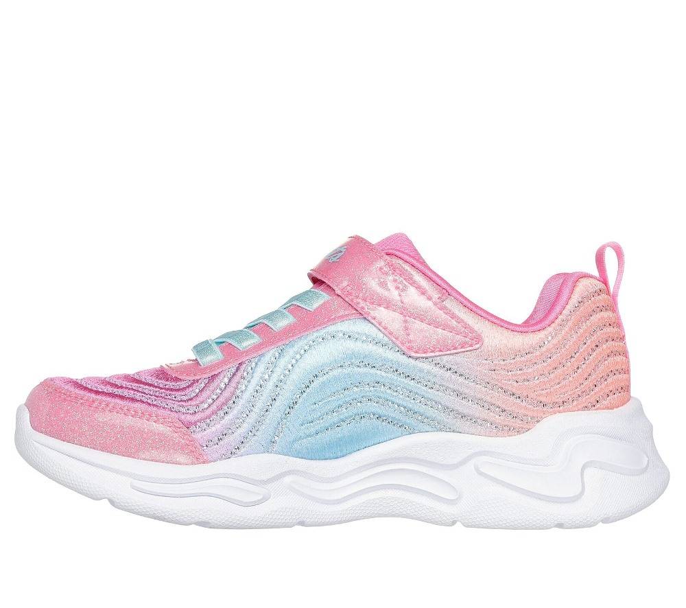 SKECHERS WAVY BEAMS - LIGHTS OMBRE EXPRESS GIRLS SHOES