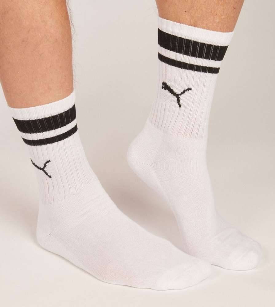 PUMA CREW HERITAGE STRIPE 2-PAIRS SNEAKER SOCKS