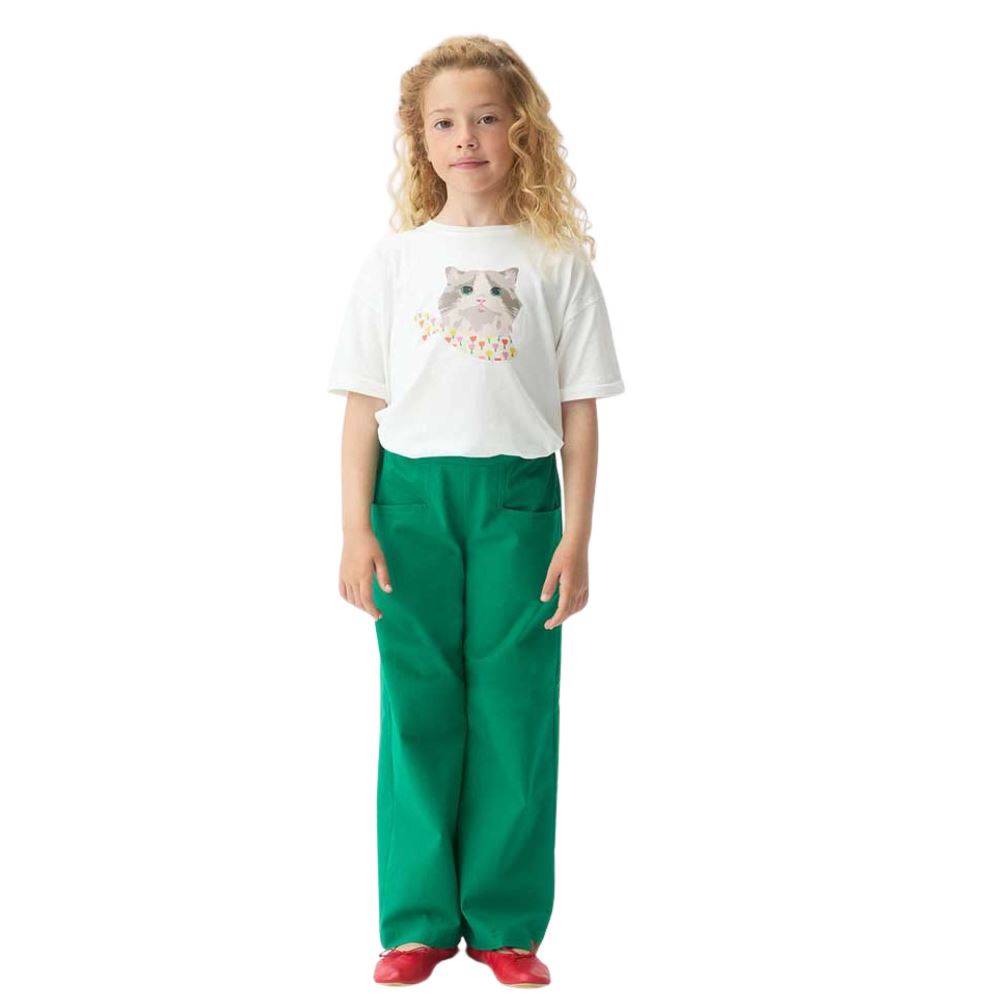 COMPANIA FANTASTICA COTTON T-SHIRT WITH PRINT