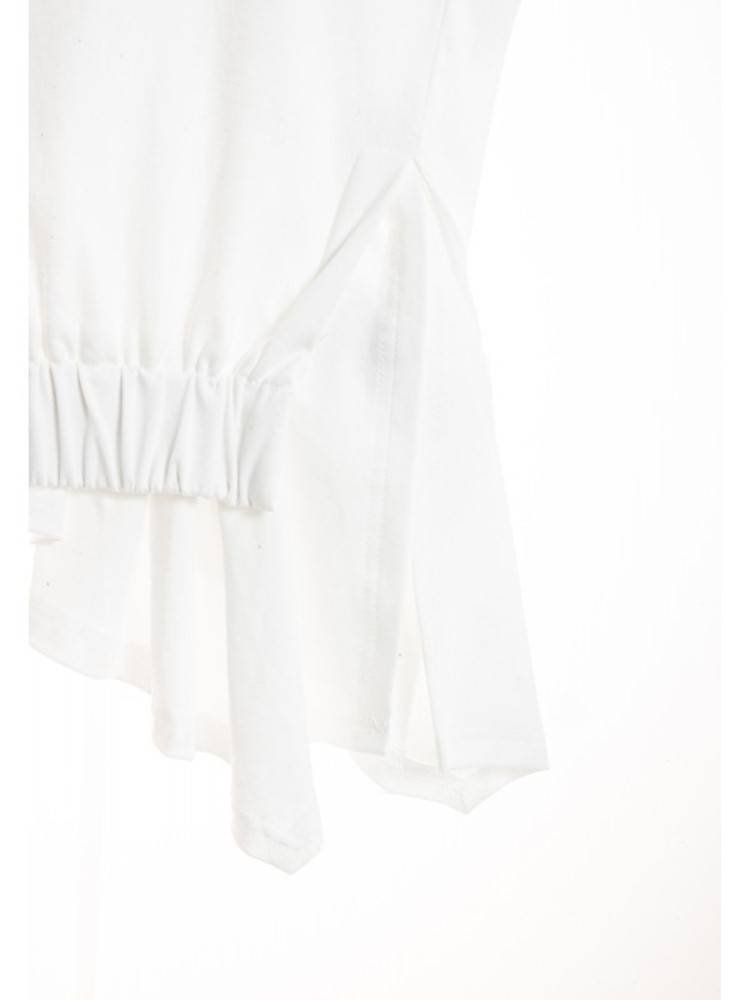MWM BLACK SLEEVELESS TOP DOUBLE FABRIC DETAIL
