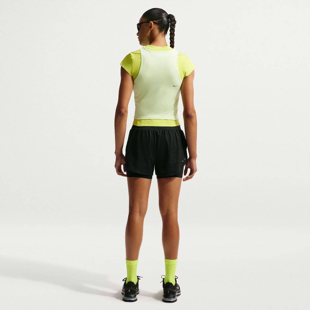 NIKE WOMENS MESH 2-IN-1 TRAINING SHORT
