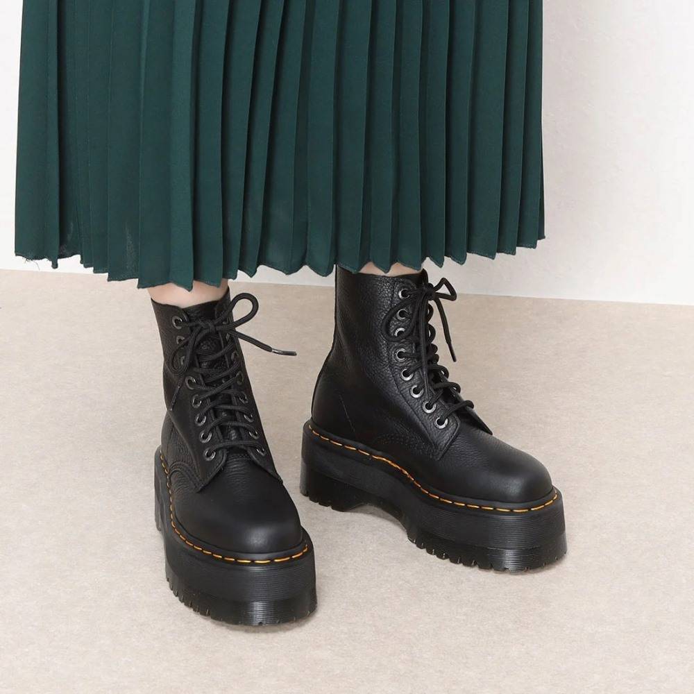 DR. MARTENS MAX LEATHER PLATFORM