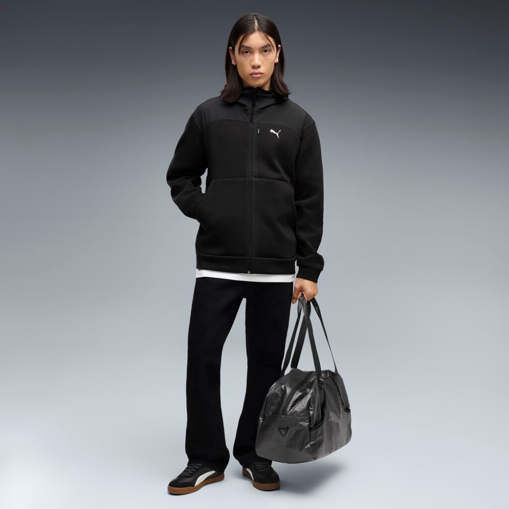 PUMA PUMATECH MATERIAL MIX FULL-ZIP HOODIE DK