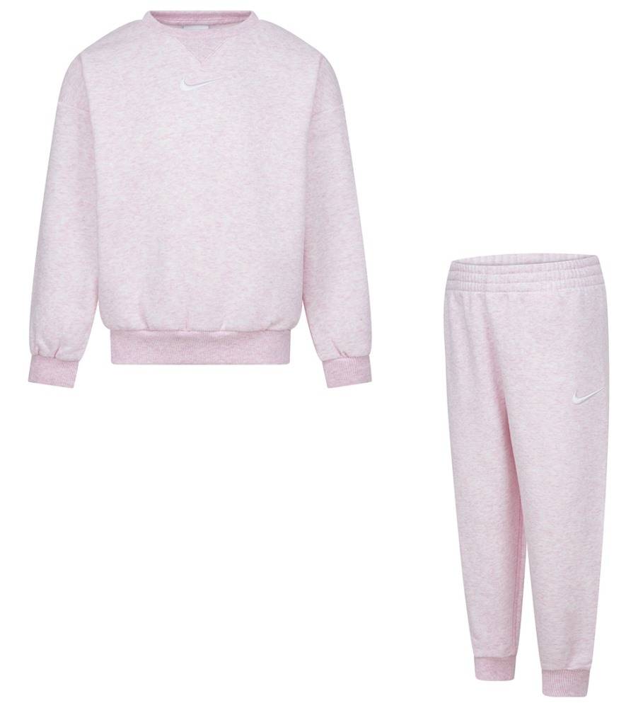 NIKE LITTLE KIDS ESSENTIAL FLEECE CREW SET