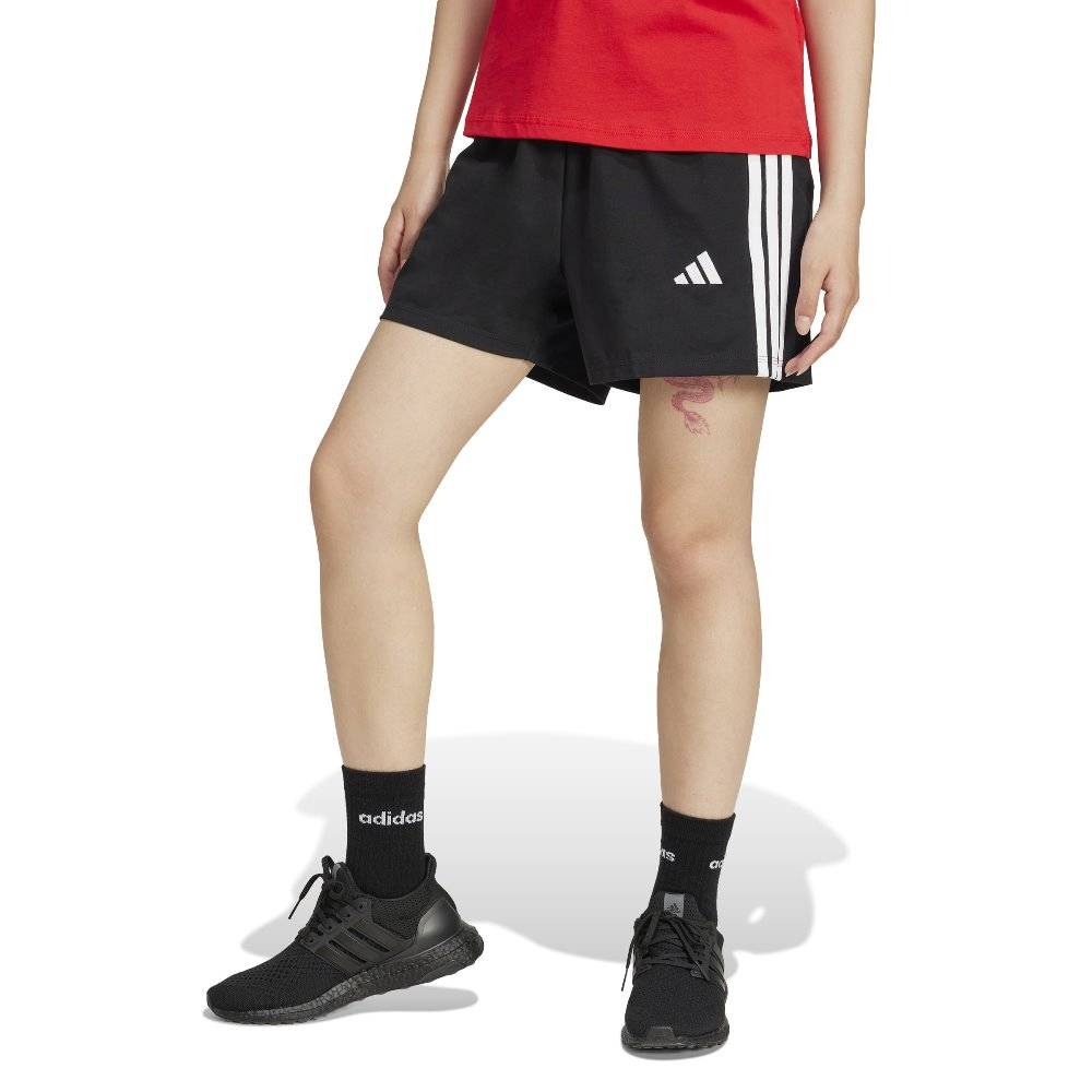 ADIDAS ESSENTIALS 3-STRIPES COTTON SHORTS