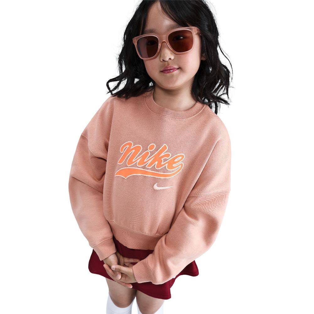 NIKE GIRLS SPORTSWEAR FLEECE CROPPED CREW