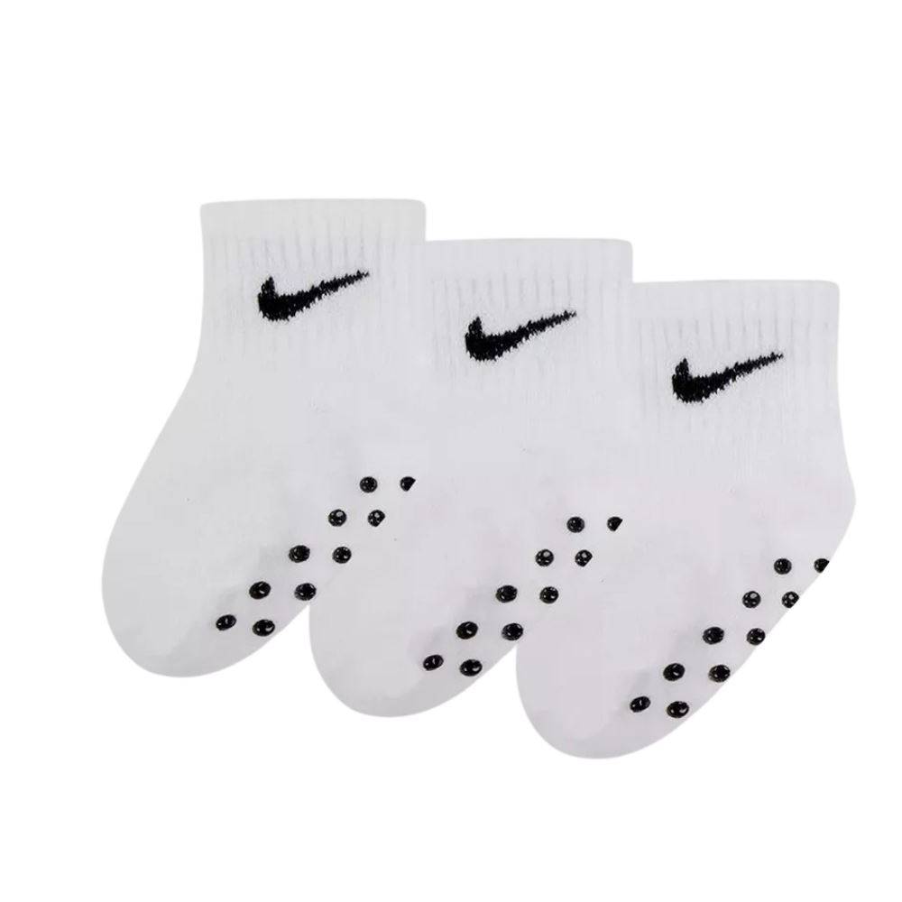 NIKE INFANT / TODDLER GRIPPER 3PK QUARTER SOCKS