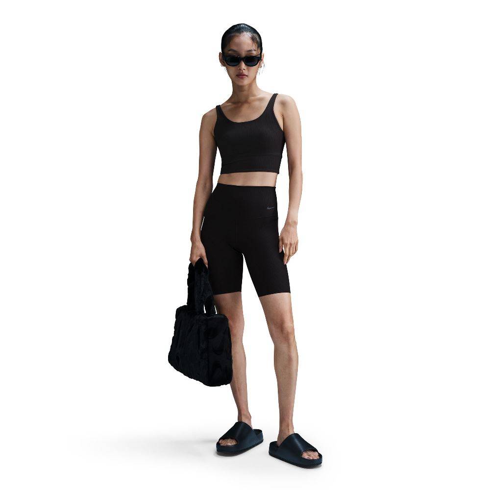 NIKE ZENVY RIB LIGHT-SUPPORT PADDED SPORTS BRA
