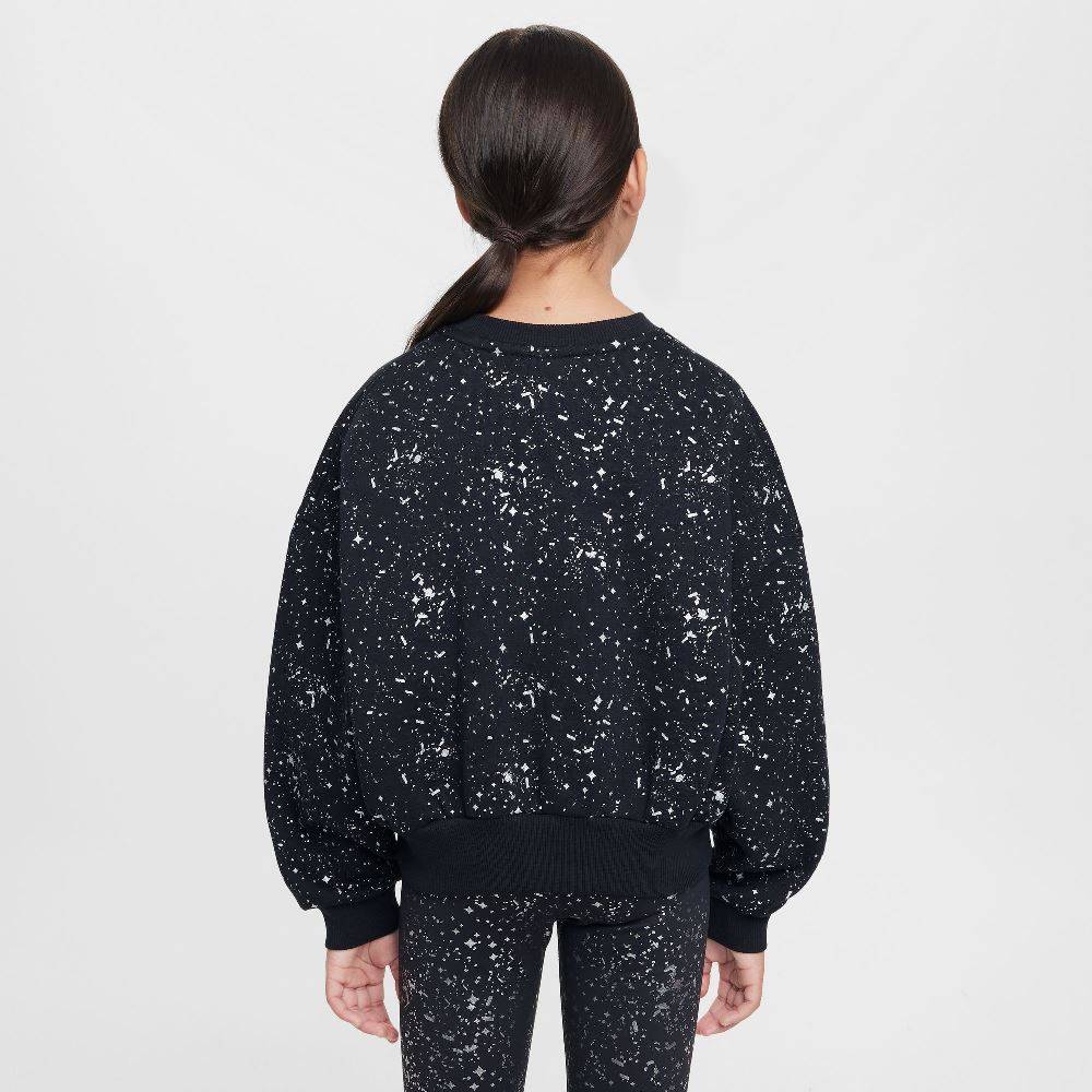 NIKE GIRLS NSW CLUB FLEECE SHINE CREW