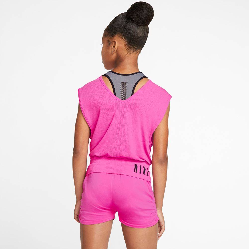 NIKE GIRLS SEAMLESS REVERSIBLE TOP