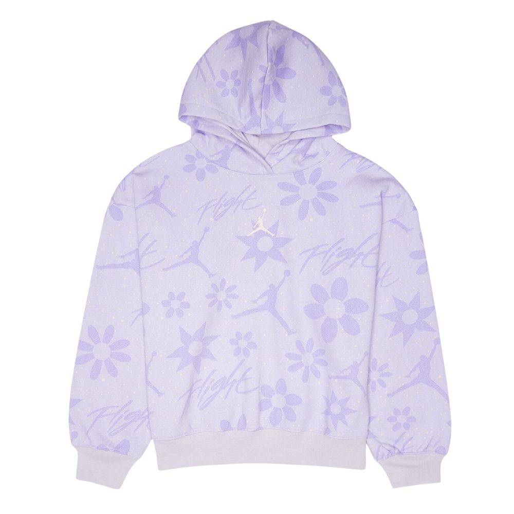 NIKE JORDAN BIG KIDS FLORAL FLIGHT AOP PO  HOODIE