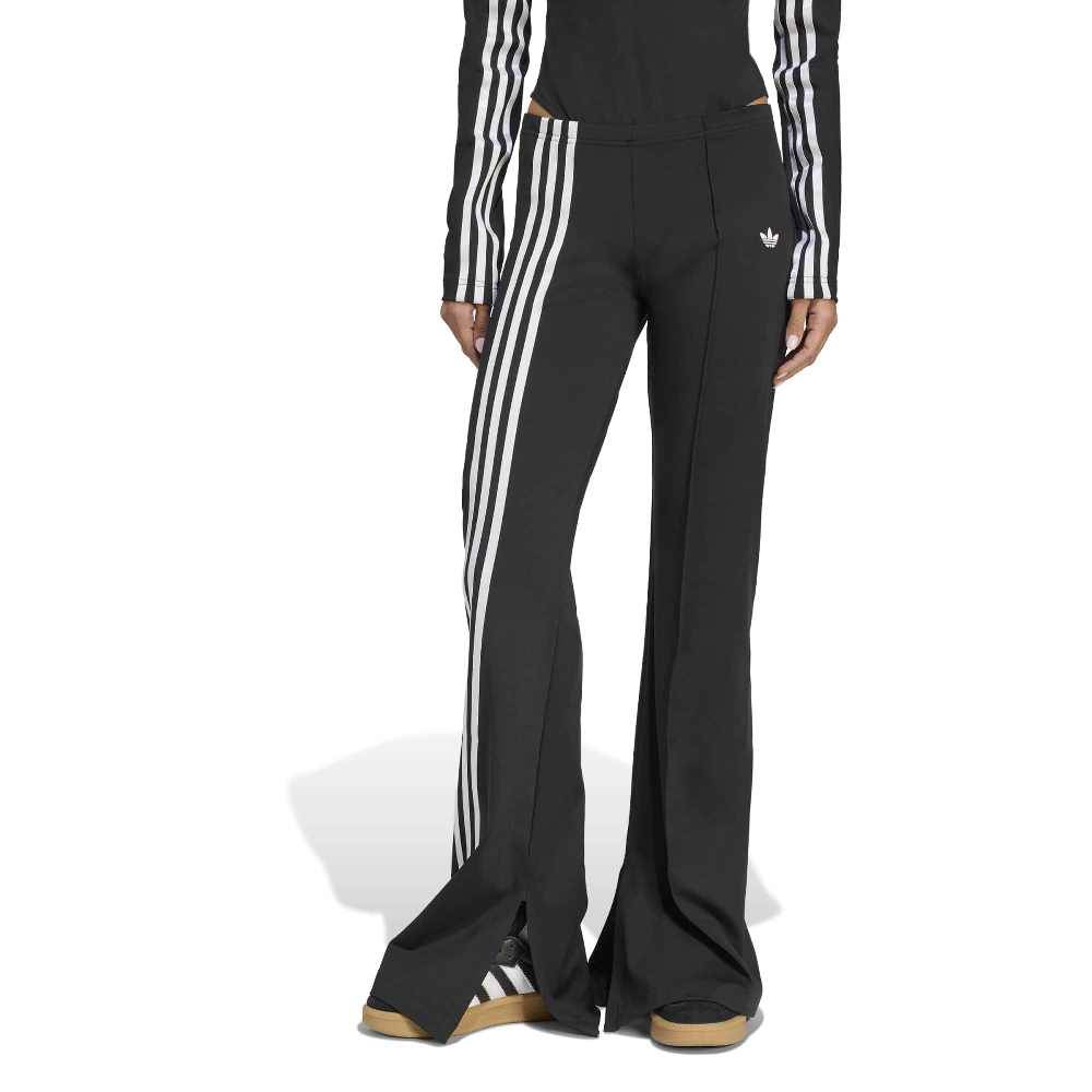 ADIDAS ORIGINALS RIBBON OFF PLACED 3 STRIPES FLARED PANTS