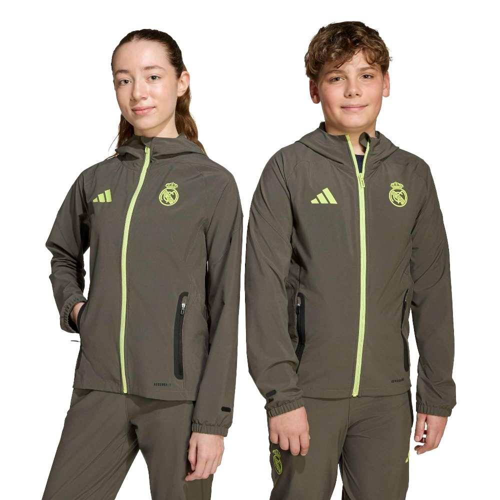 ADIDAS YOUTH REAL MADRID TIRO25 COMPETITION VIS TECH TRAVEL JACKET