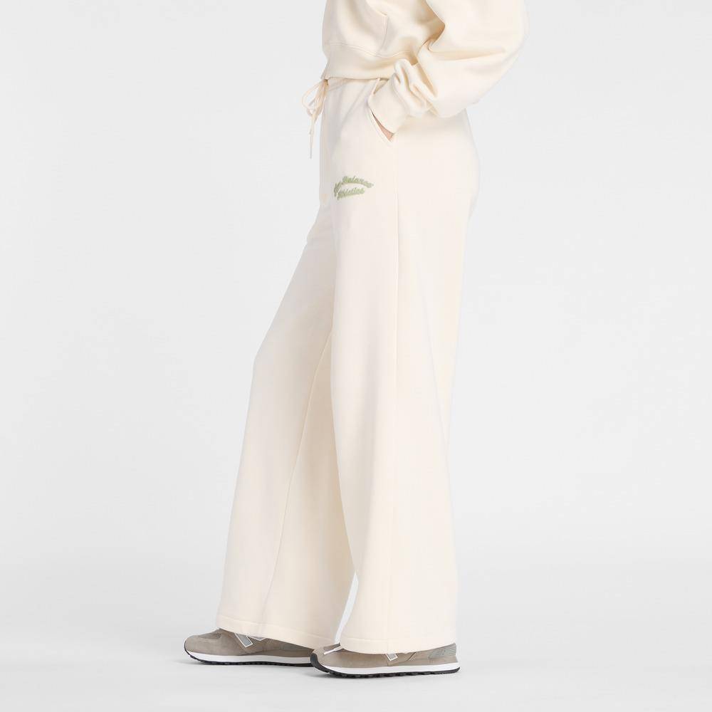 NEW BALANCE LINEAR HERITAGE FLEECE WIDE LEG PANT