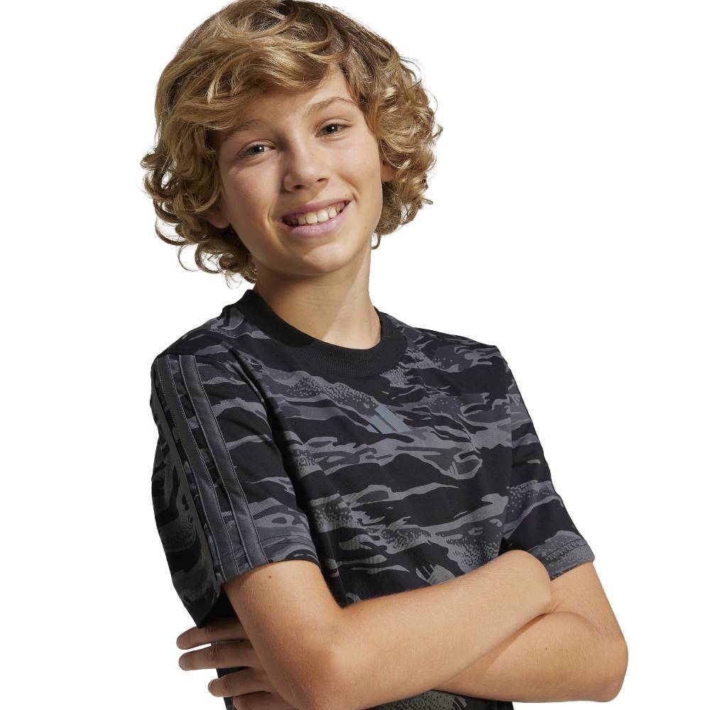 ADIDAS YOUTH SEASONAL ESSENTIALS CAMO T-SHIRT