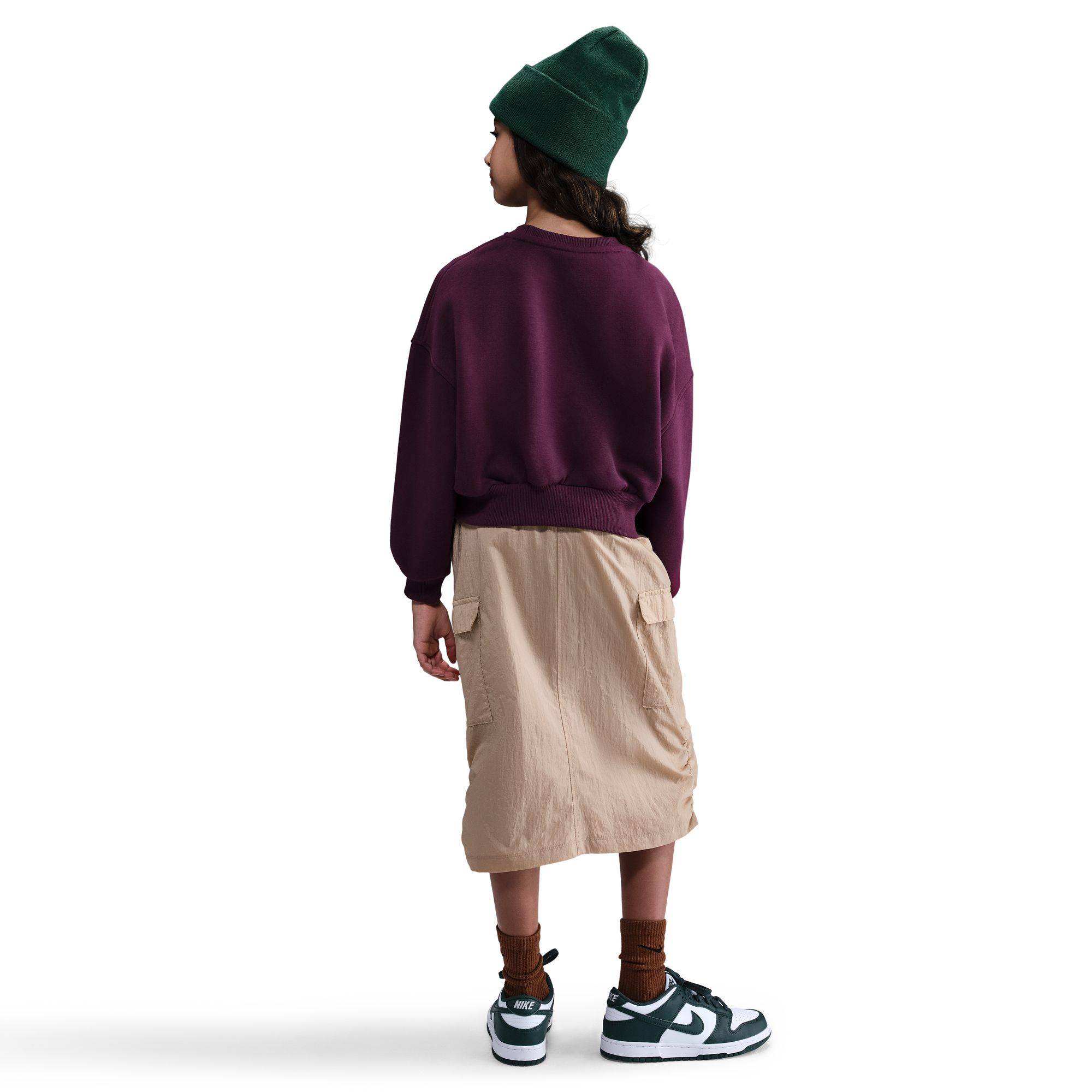 NIKE GIRLS NSW FLEECE BOXY CREW-NECK