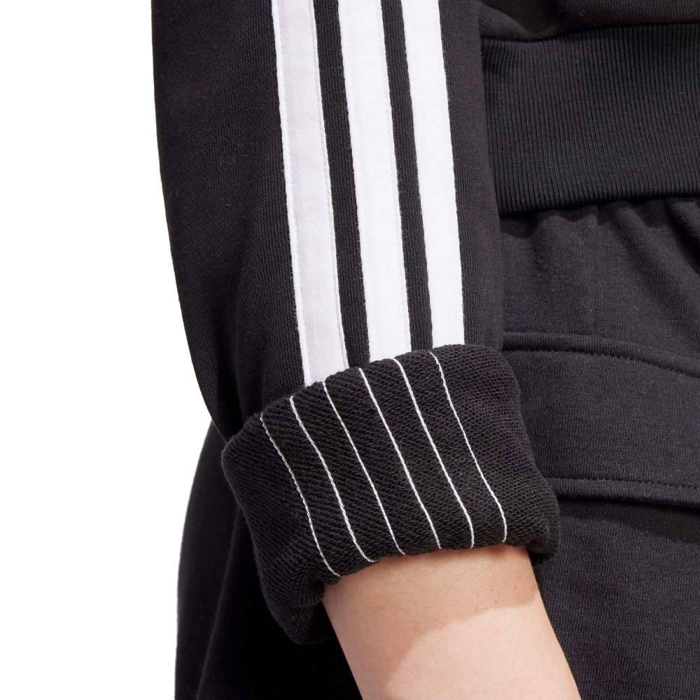 ADIDAS ESSENTIALS 3-STRIPES FRENCH TERRY CROPPED HOODIE