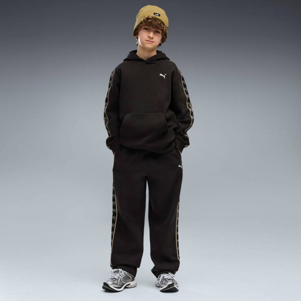 PUMA ESS ELEVATED TAPE RELAXED SWEATPANTS FL B