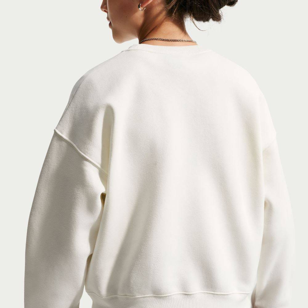 NIKE STUDIO GIRLS OVERSIZED FLEECE BOXY CREW