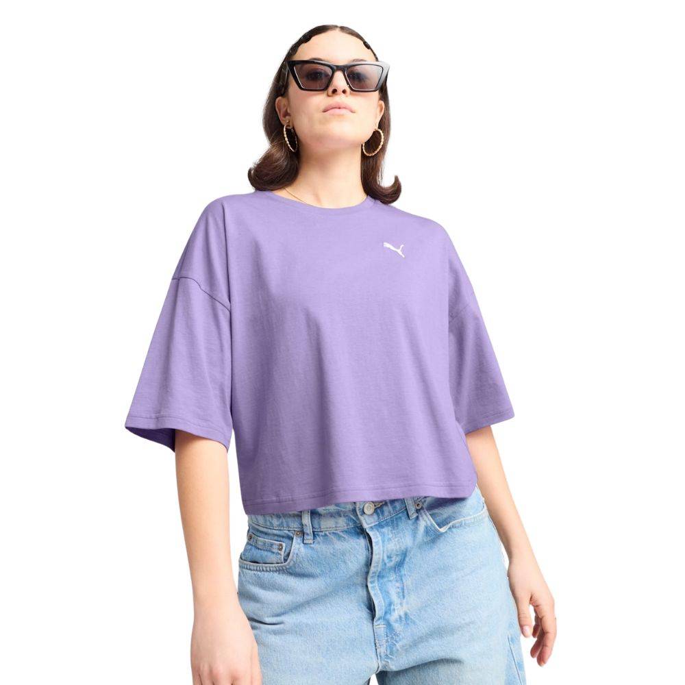 PUMA WARDROBE ESS OVERSIZED SHORT TEE