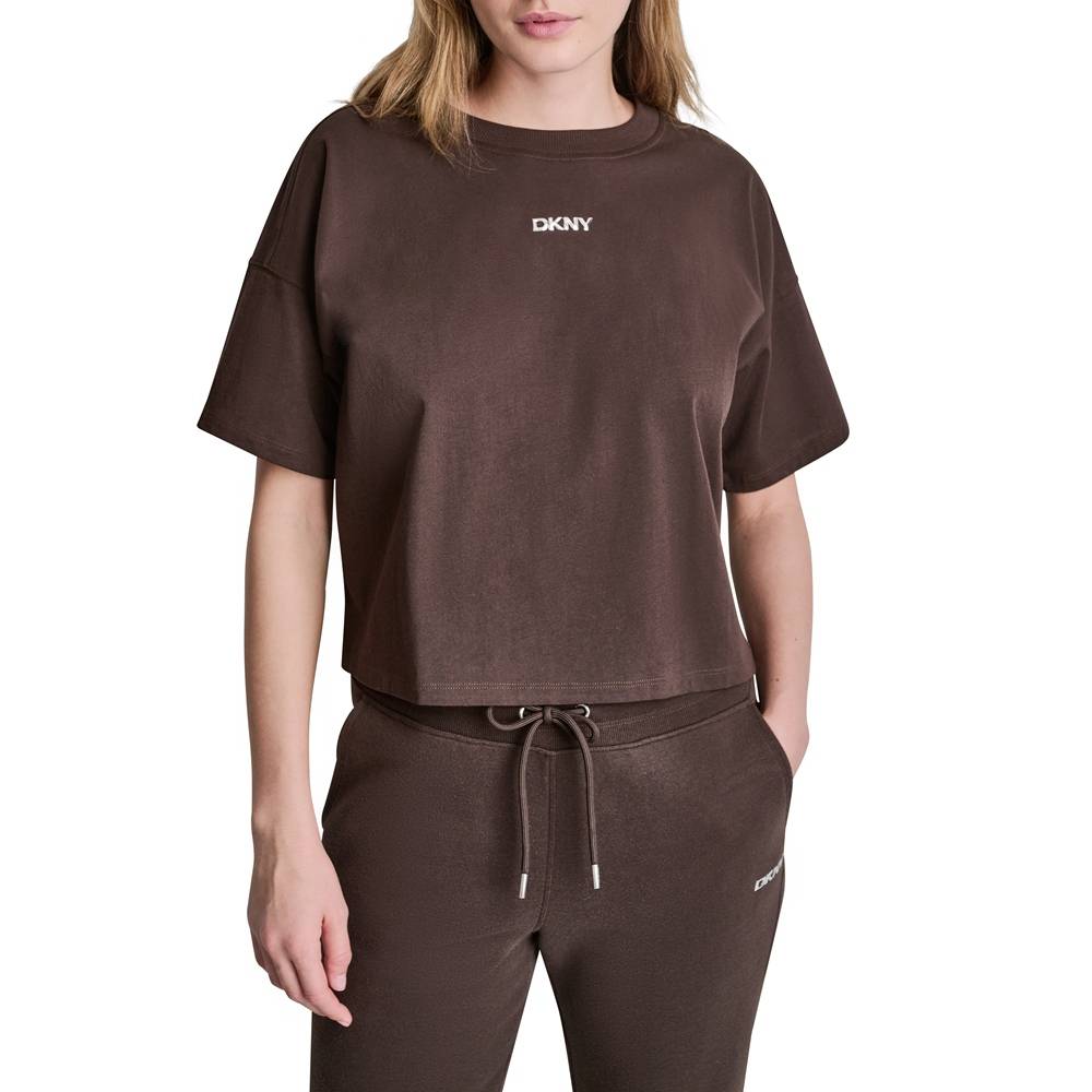 DKNY CENTERED LOGO SHORT SLEEVE TEE