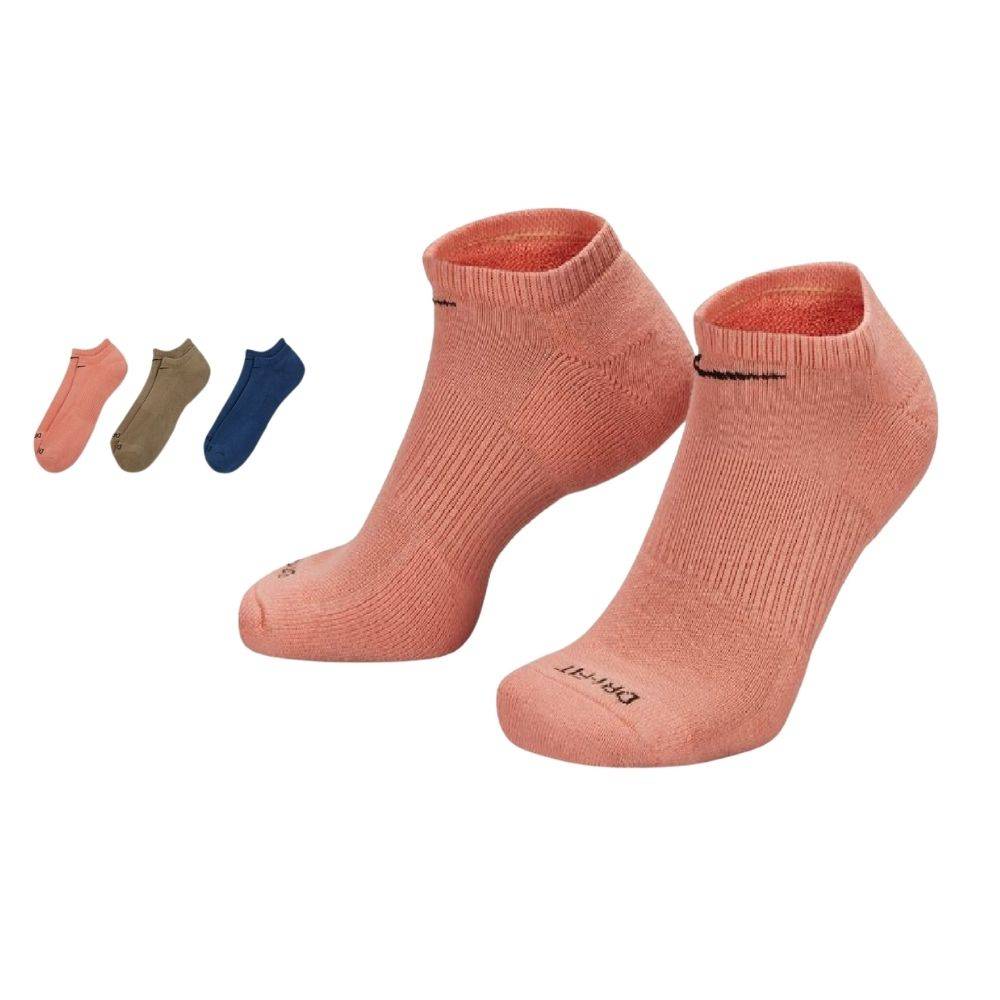 NIKE EVERYDAY PLUS CUSHION NO-SHOW 3-PAIRS SOCKS