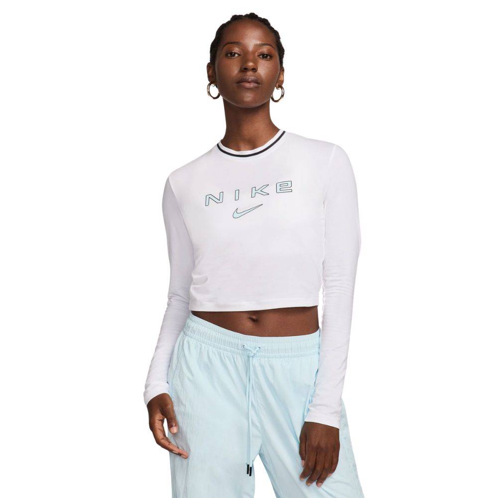 NIKE NSW WOMENS LONG-SLEEVE SLIM CROPPED TEE