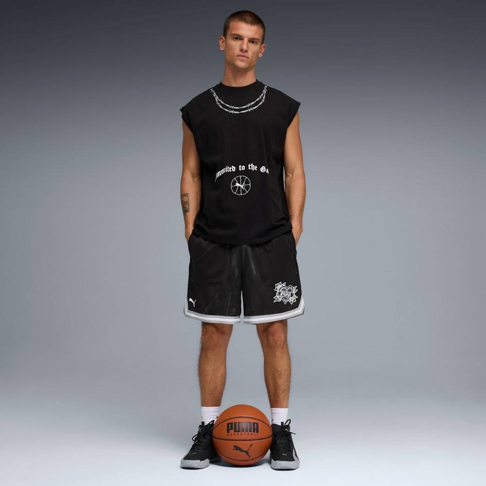 PUMA SWISH N' INK CUT OFF TEE