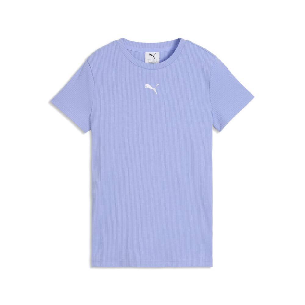 PUMA ESS ELEVATED RIB SLIM TEE G