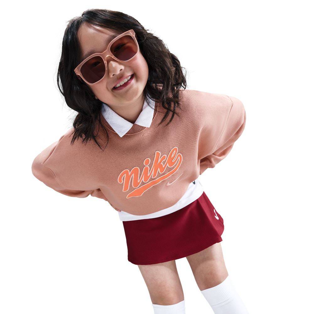 NIKE GIRLS SPORTSWEAR FLEECE CROPPED CREW