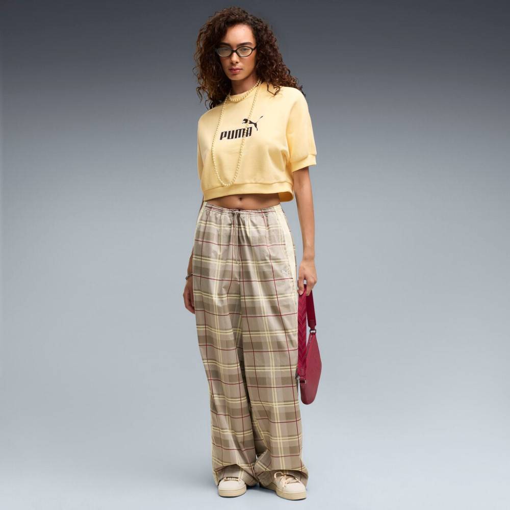 PUMA T7 RELAXED TARTAN WOVEN PANTS OP