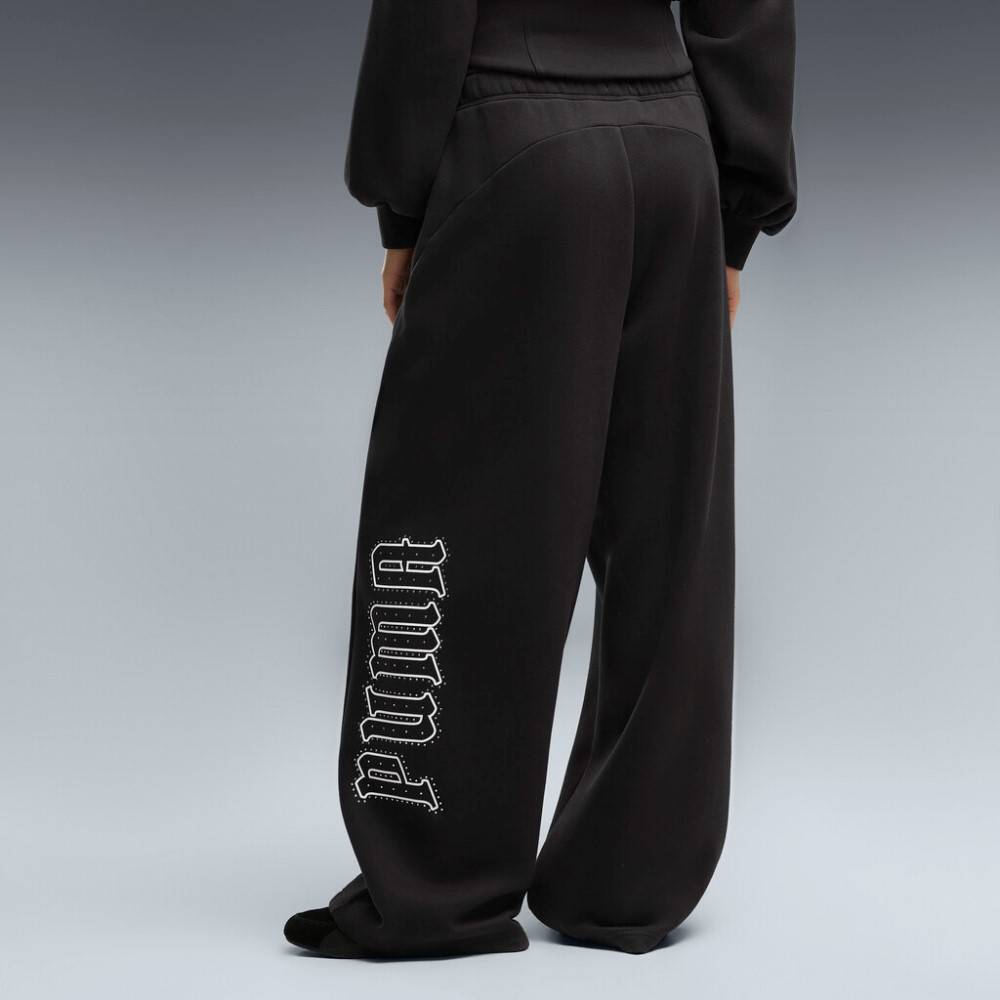 PUMA STREET GLAM SLOUCHY BEDAZZLED PANTS FL