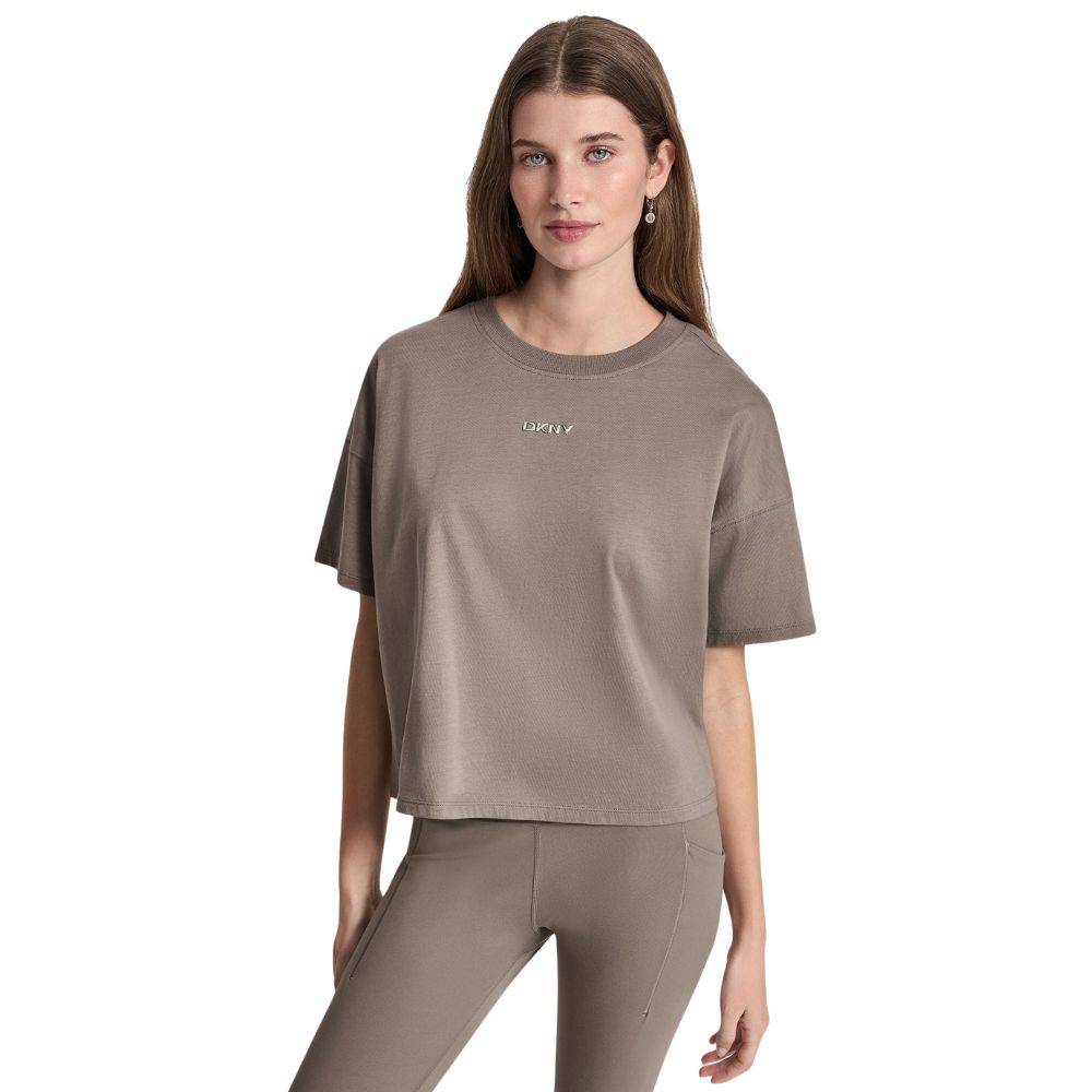 DKNY CENTERED LOGO SHORT SLEEVE TEE
