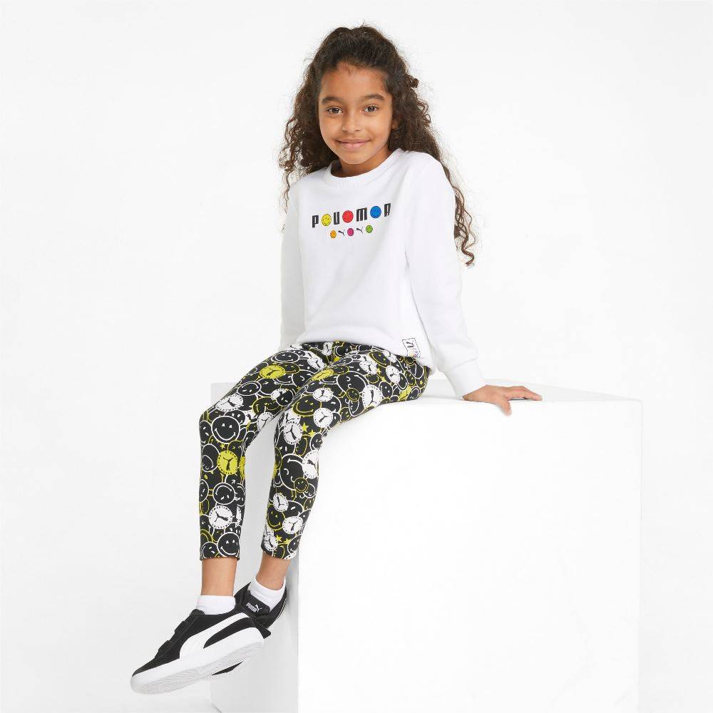 PUMA X SMILEY WORLD GIRLS PRINTED LEGGINGS