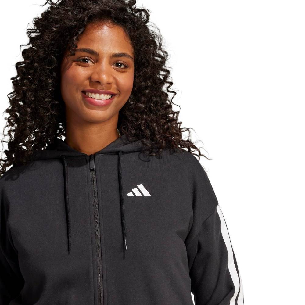 ADIDAS ESSENTIALS 3-STRIPES FRENCH TERRY FULL ZIP HOODIE