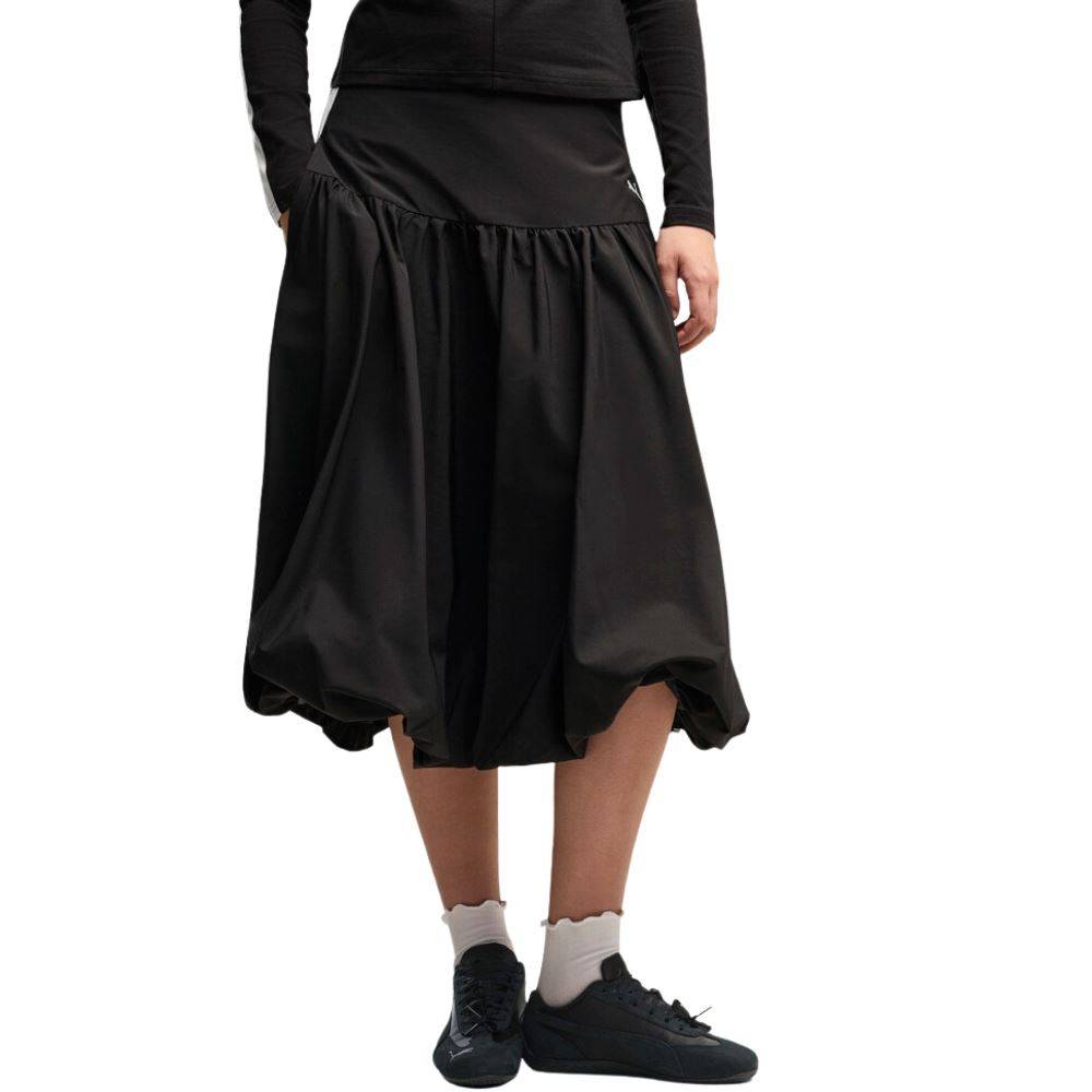 PUMA T7 BALLOON WOVEN MIDI SKIRT