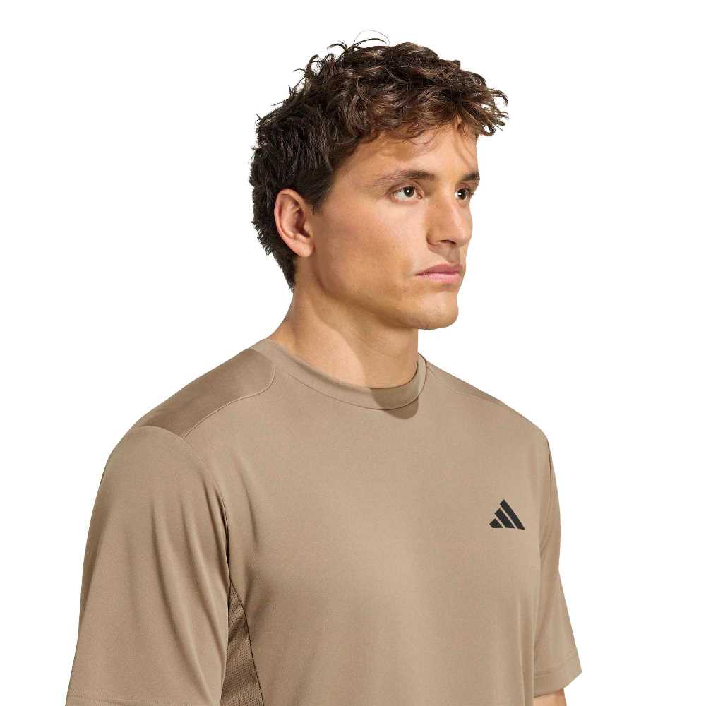 ADIDAS M TECH ESSENTIALS WORKOUT 3-STRIPES T-SHIRT