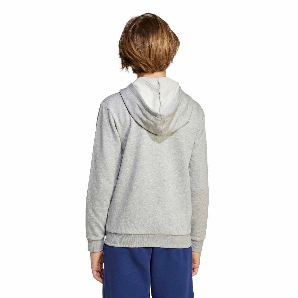ADIDAS YOUTH SEASONALS ESSENTIALS COLLEGIATE TYPOGRAPHY FULL ZIP HOODY